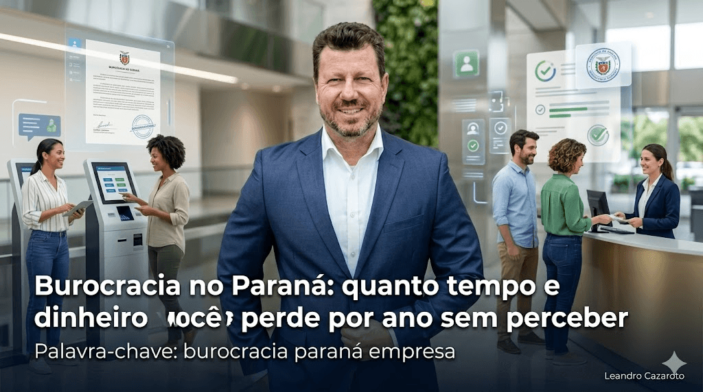 Burocracia no Paraná: quanto tempo e dinheiro você perde por ano sem perceber