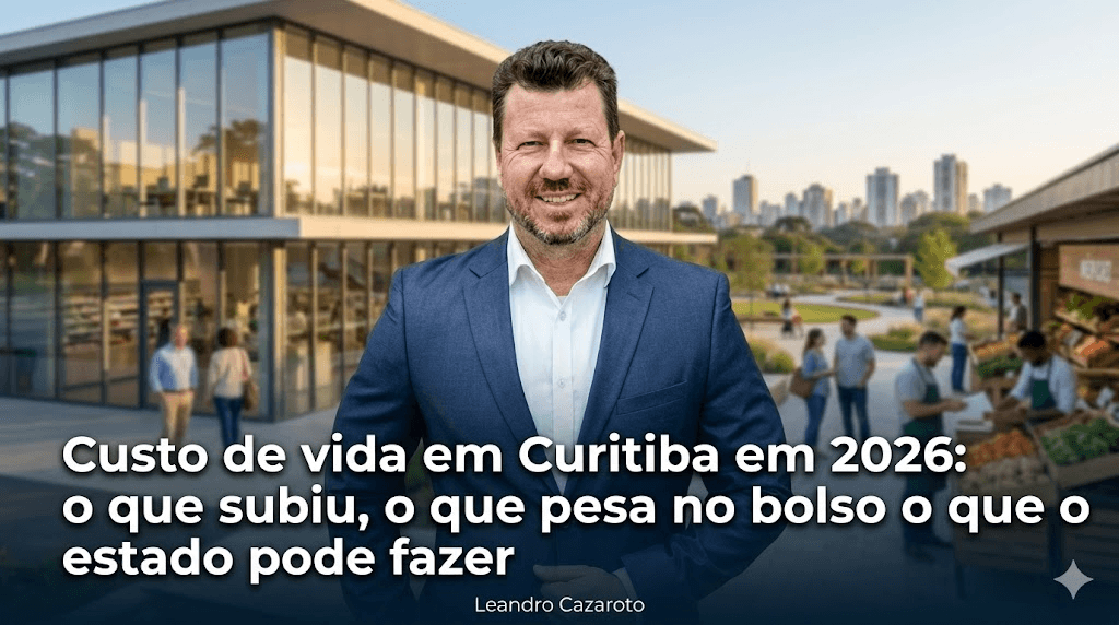 Custo de vida em Curitiba em 2026: o que subiu, o que pesa no bolso e o que o estado pode fazer