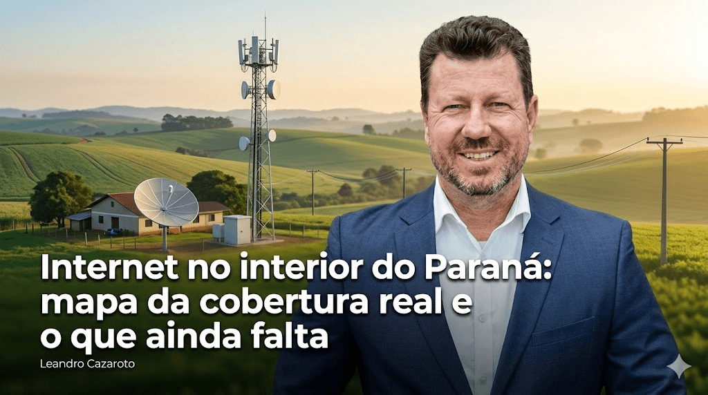 Internet no interior do Paraná: mapa da cobertura real