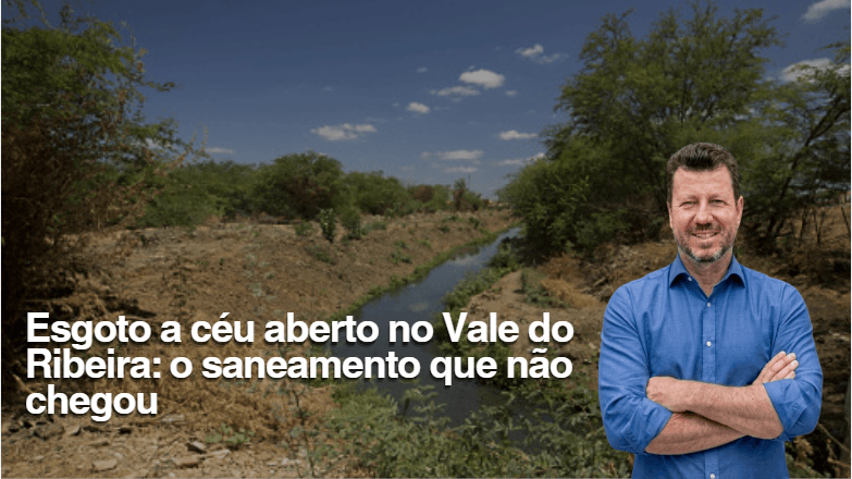 Esgoto a céu aberto no Vale do Ribeira: o saneamento que não chegou