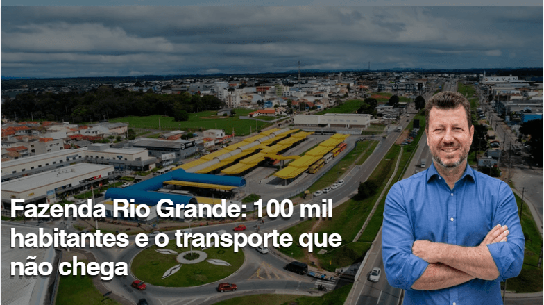 Fazenda Rio Grande: 100 mil habitantes e o transporte que não chega