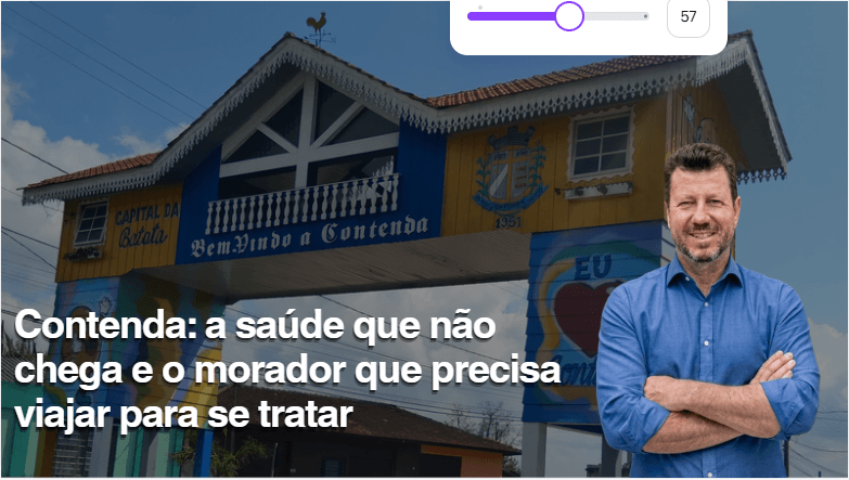 Contenda: a saúde que não chega e o morador que precisa viajar para se tratar